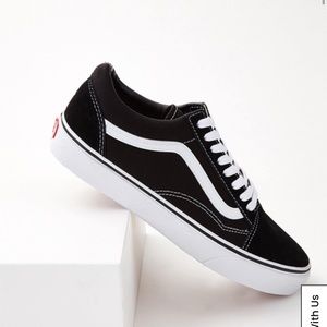 Vans Canvas Black and White Old Skool MEN US SIZE 10